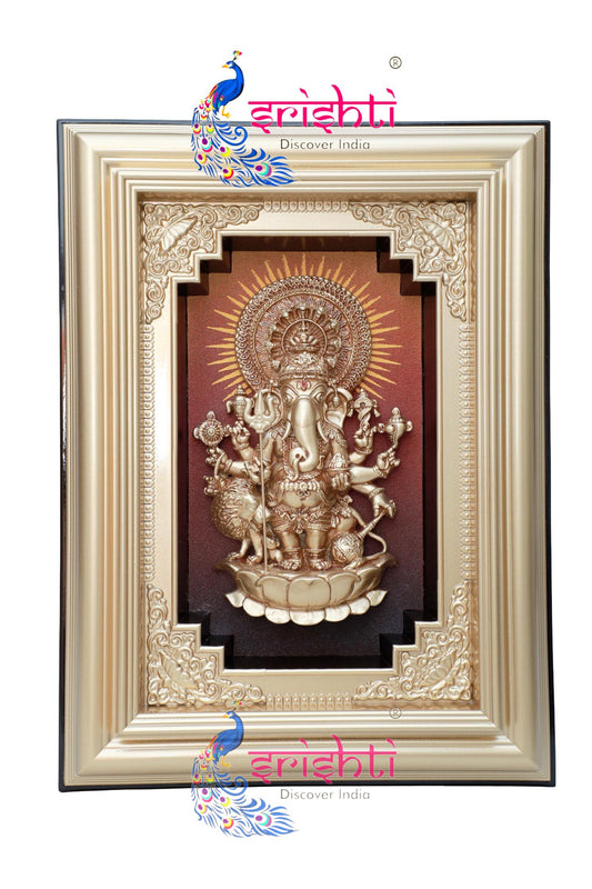 Wall Hanging Kan Drishti Ganesha with Yantra(M02)-16.5 Inches
