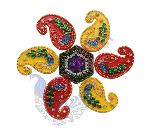 Rangoli Set (Peacock Model)