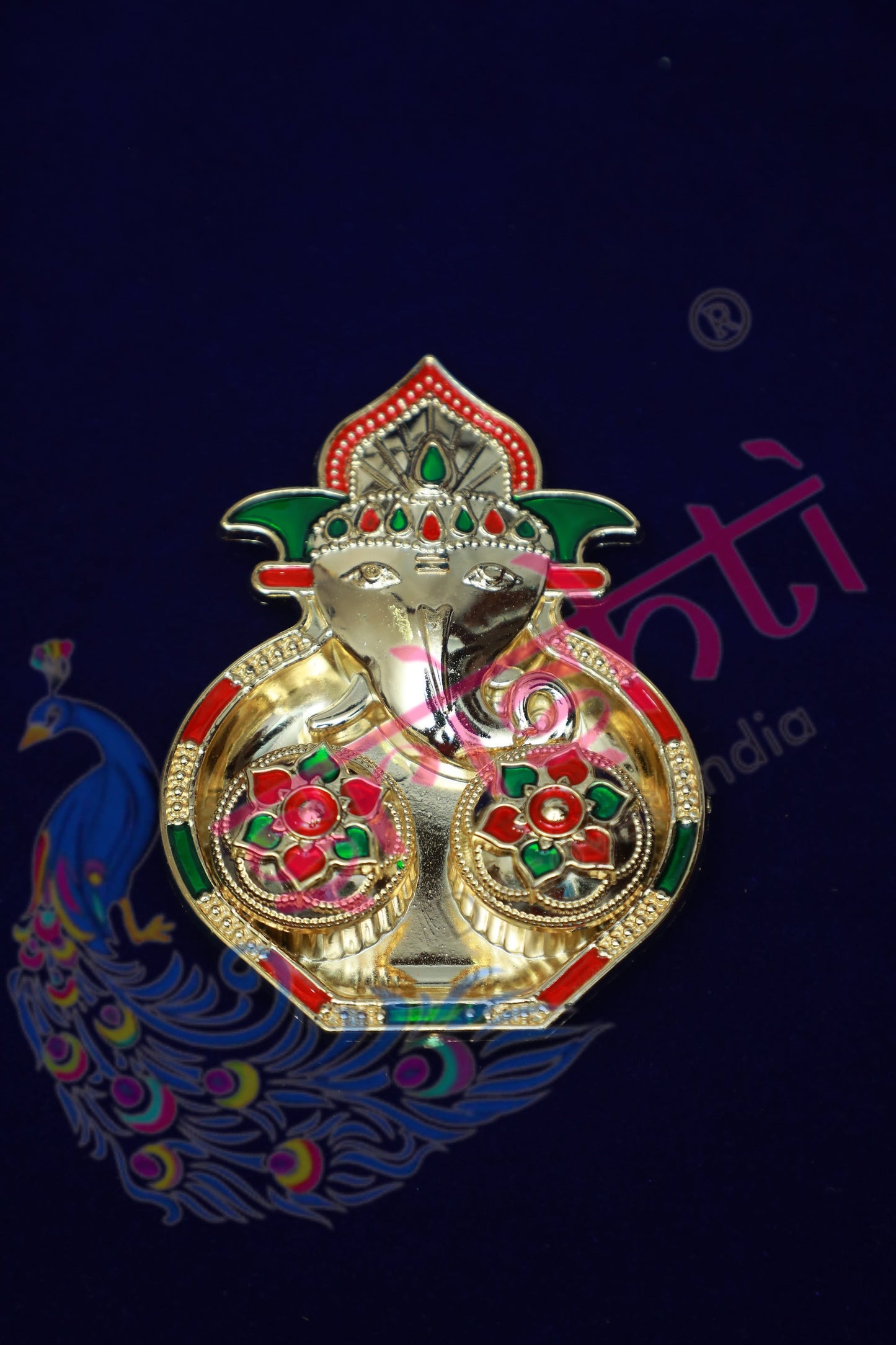 Haldi Kumkum Container Ganesha Model- 5.5 Inches