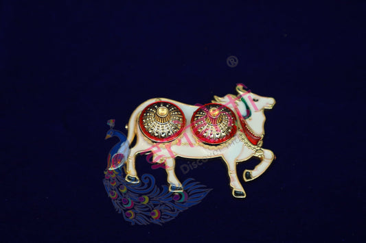 Haldi Kumkum Container Cow Model-3.5 Inches