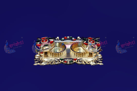 Haldi Kumkum Container Rectangle Model- 4.25 Inches