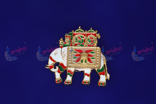 Haldi Kumkum Container Elephant Model- 4 Inches