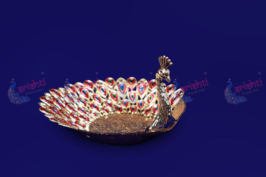 Peacock Plate- 4.5 Inches