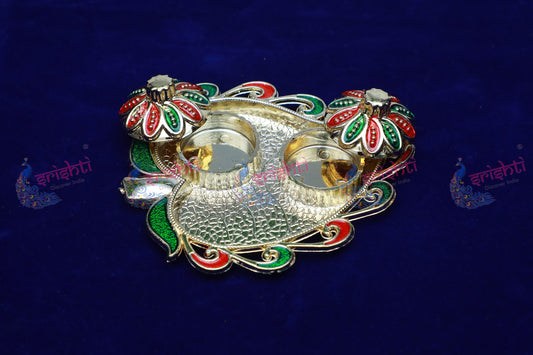 Haldi Kumkum Container Mango Model-4.5 Inches