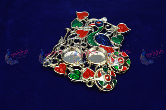 Haldi Kumkum Container Peacock Model- 3.5 Inches