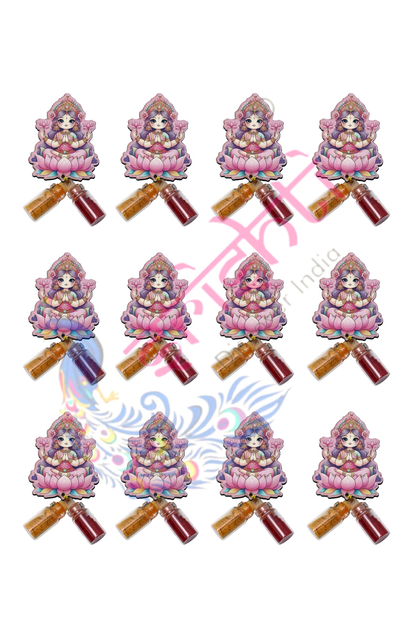 Lakshmi with Haldi Kumkum-3 Inches
