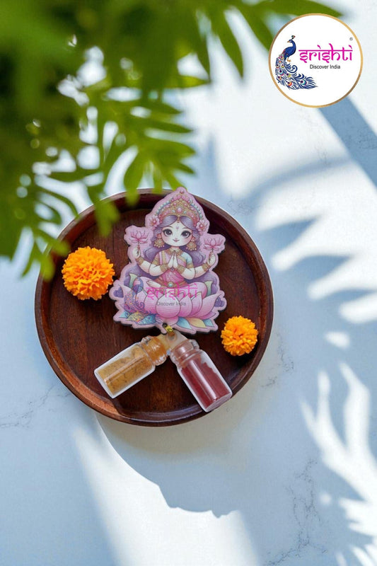 Lakshmi with Haldi Kumkum-3 Inches