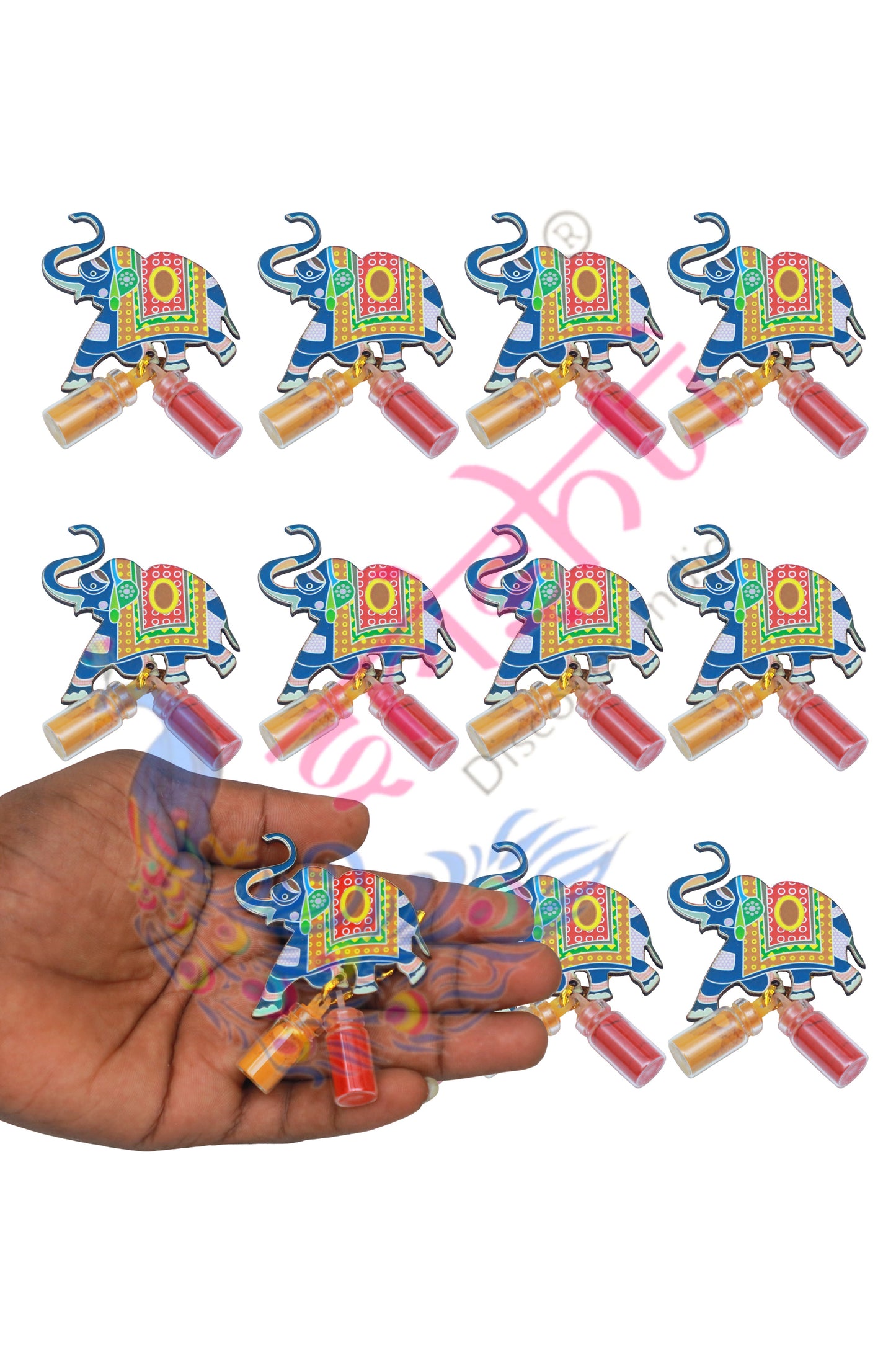 Elephant with Haldi Kumkum-3 Inches