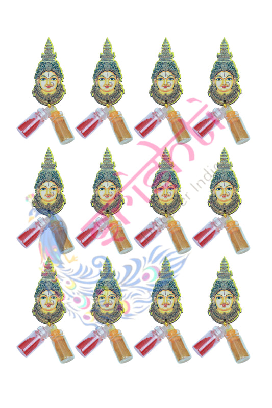 Amman Face with Haldi Kumkum-3 Inches