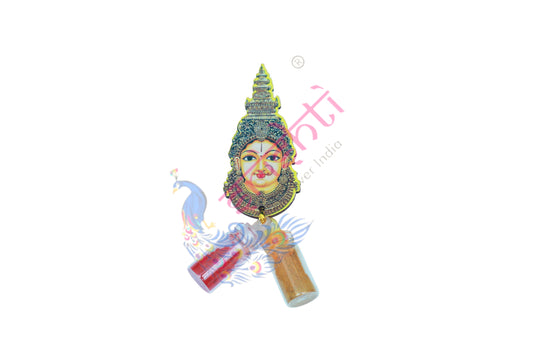 Amman Face with Haldi Kumkum-3 Inches