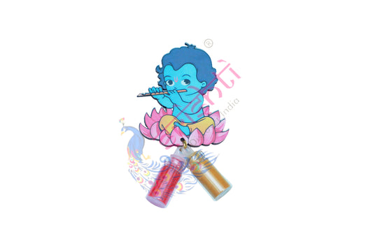 Baby Krishna with Haldi Kumkum-3 Inches