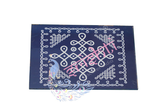 Rangoli Wooden Plank(Oxford Blue) 12 Inches