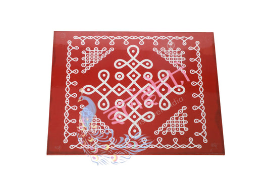 Rangoli Wooden Plank(Brown)
