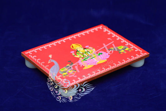 Wooden Plank (Gajalakshmi)-Pink 6 Inches