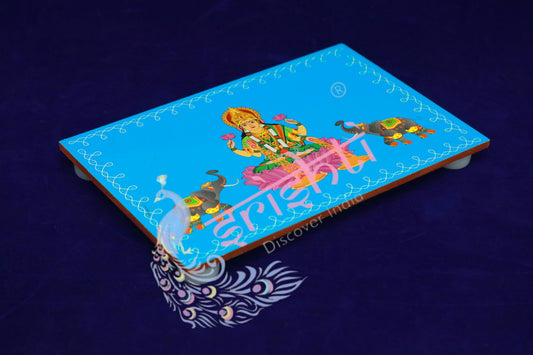 Wooden Plank(Gajalakshmi)-Sky Blue