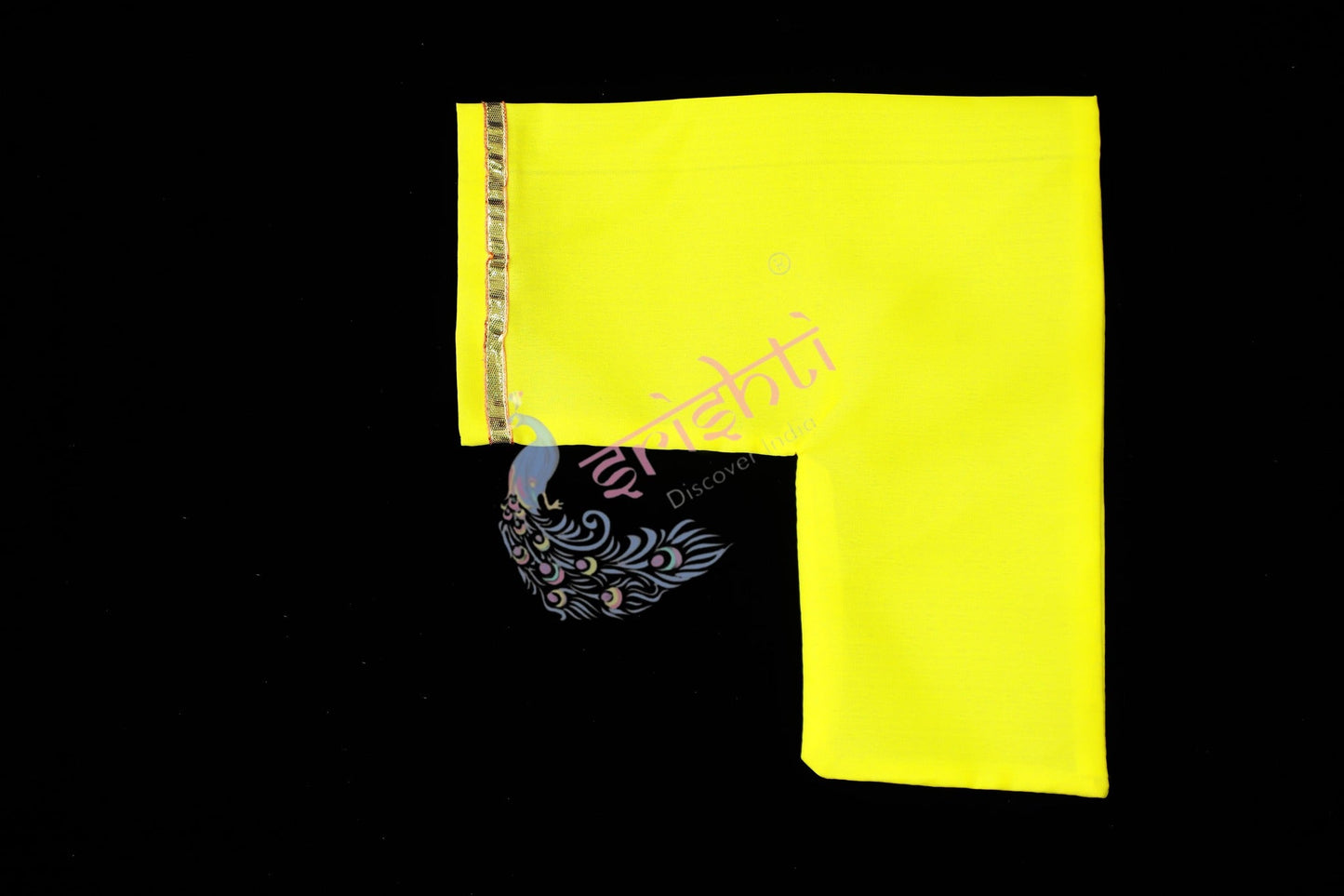 L- Shape Japa Mala Bag (Yellow)