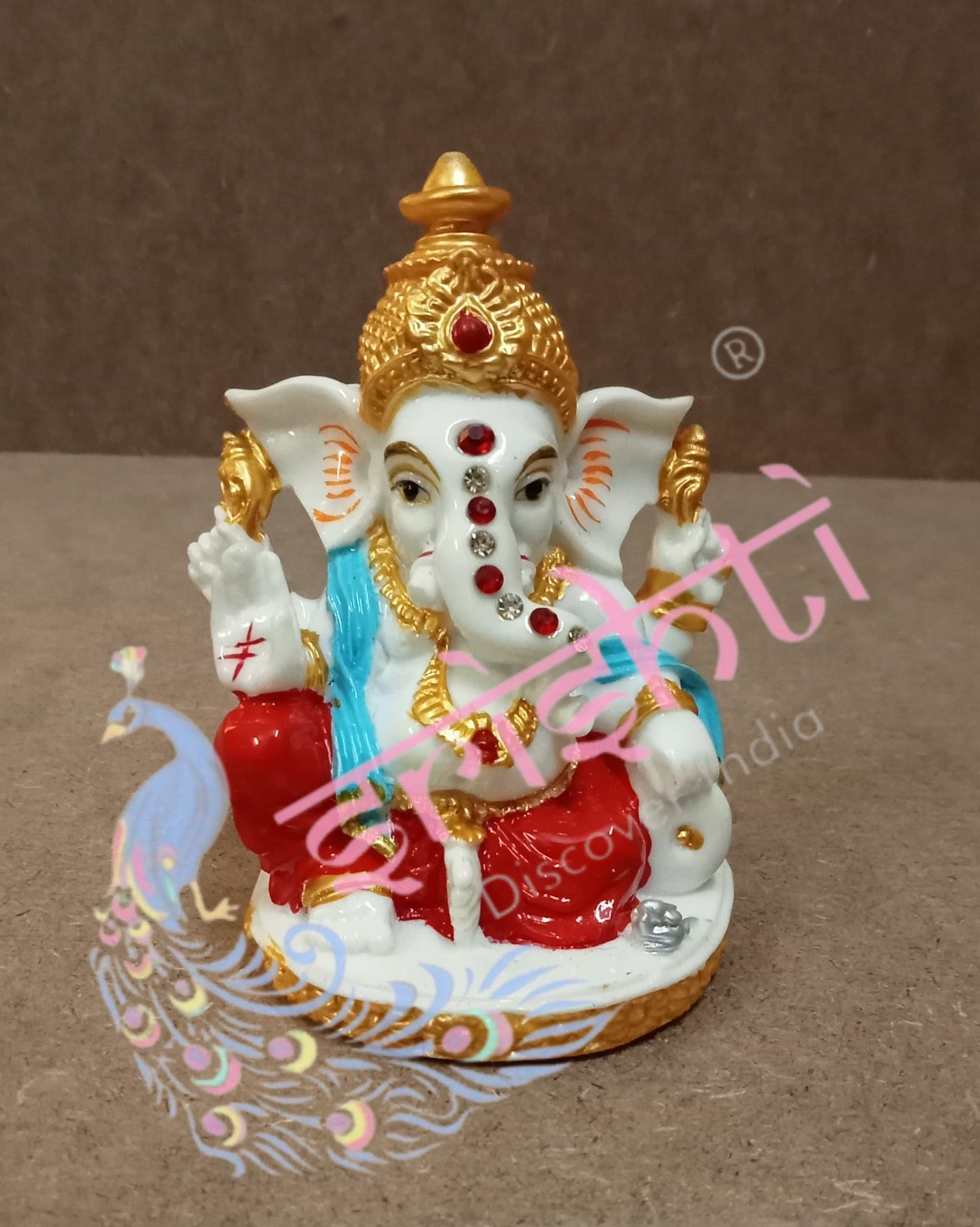 Marble Ganesha-M01-3.5 Inches