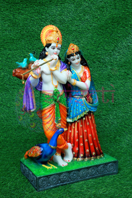Radha Krishna-25 Inches - Marble Dust