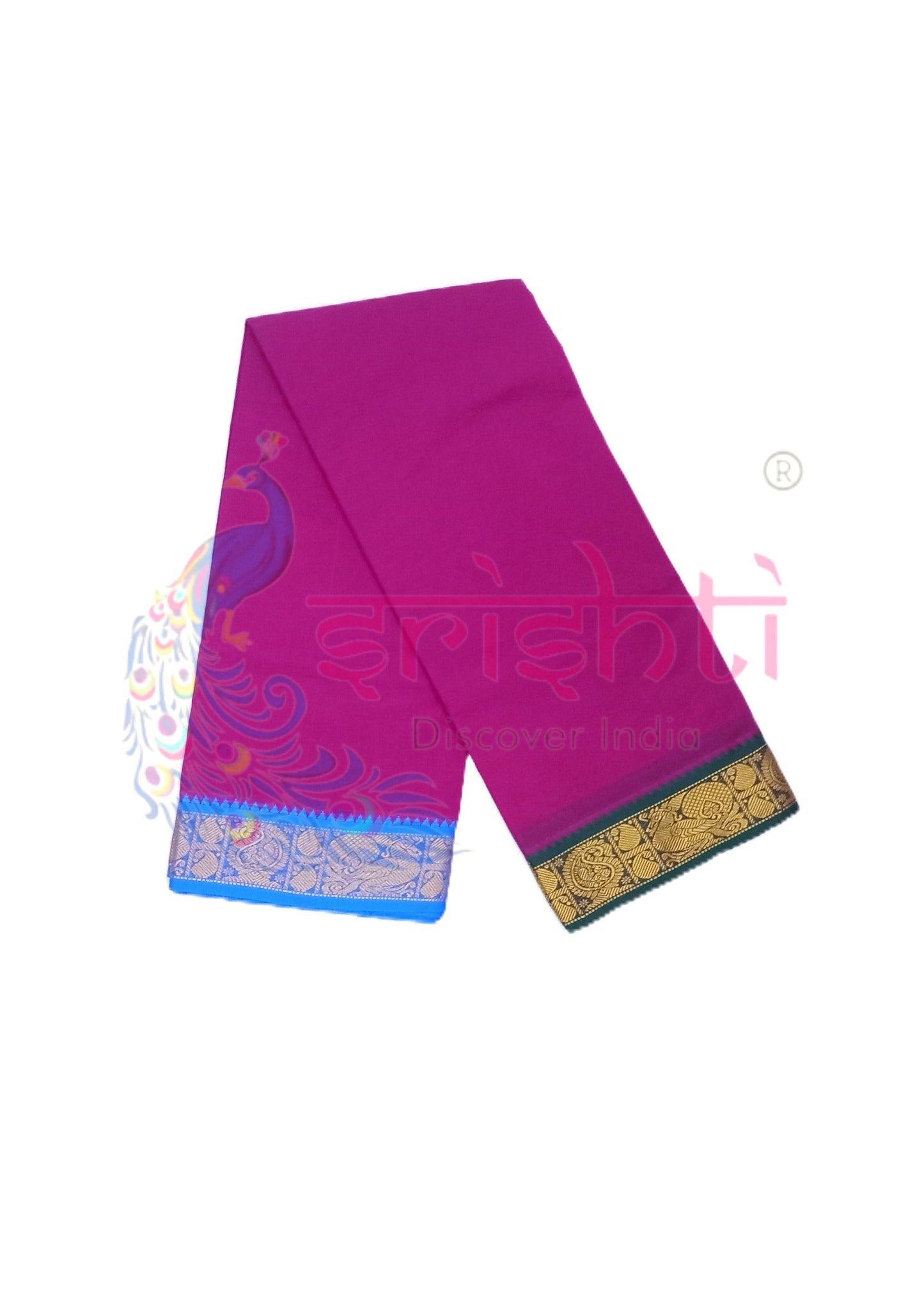 Assorted Color Cotton Dhoti 9 X 5 Yards