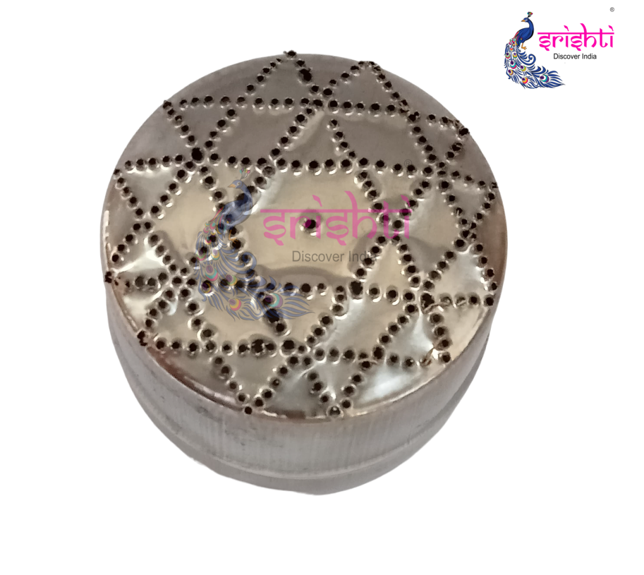 Stainless Steel Rangoli Stencil Box-M03