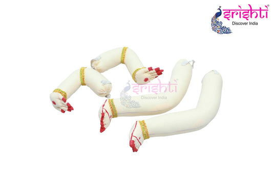 Varalakshmi Goddess Hands and Legs Of Decoration set (White)