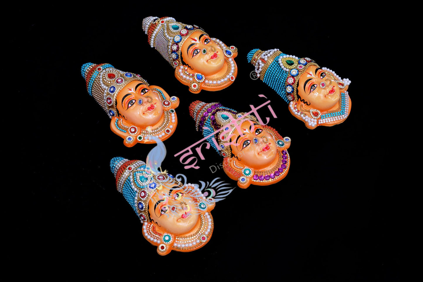 Thayar Face with Stone Work-7.5 Inches