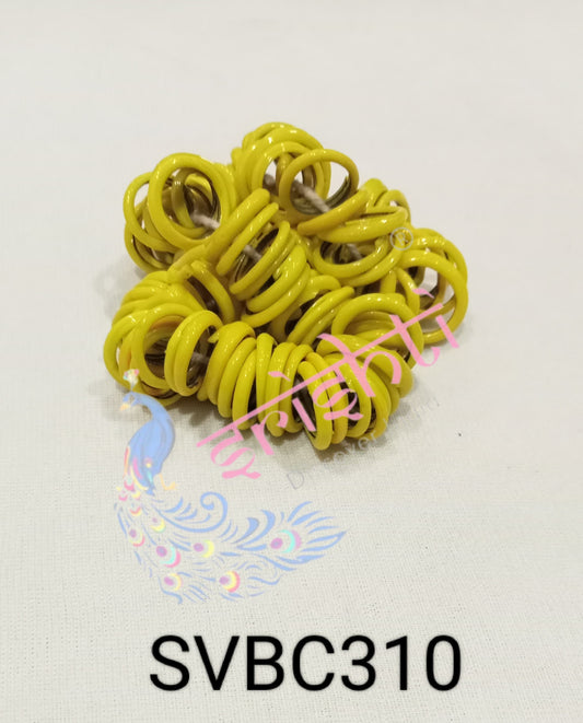 Yellow Small Bangles for Lakshmi Pooja (Pack of 108)