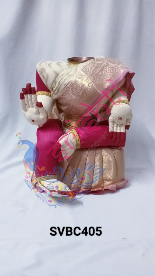 Varalakshmi Goddess Dress White-15 Inches
