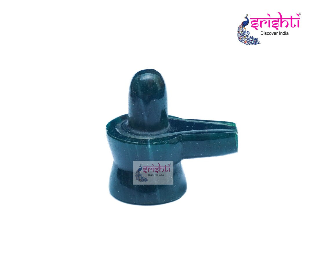 Green Jade  Stone shiva ling-GW132