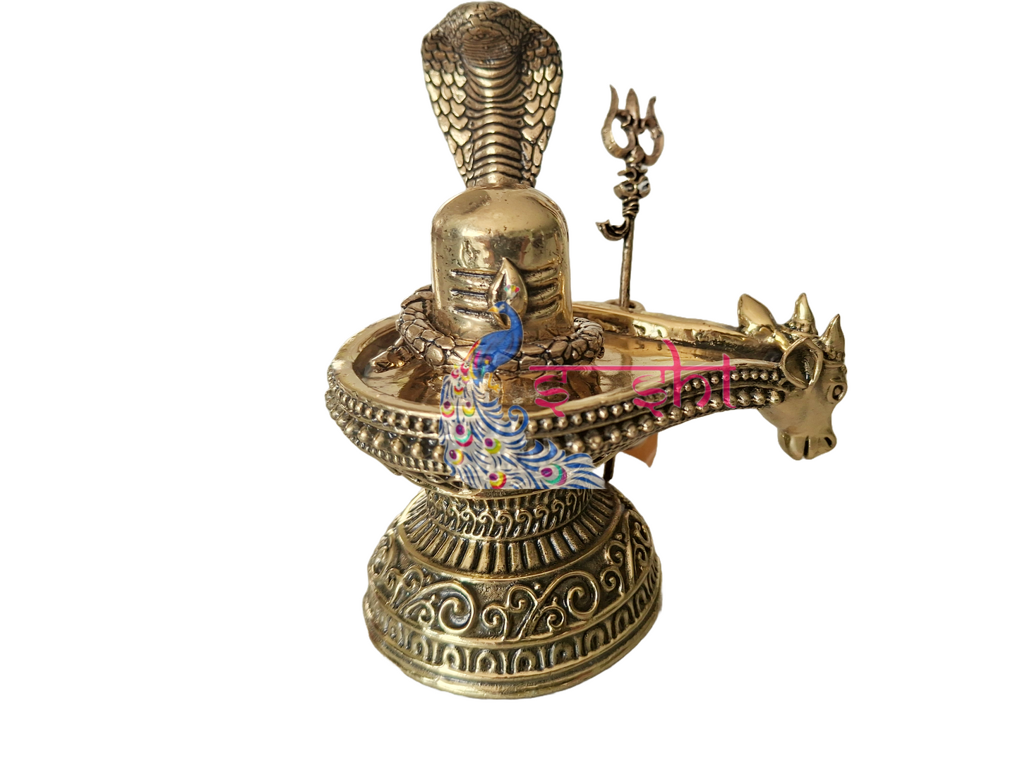 Premium Brass Nandhi ling Set-4 Inches