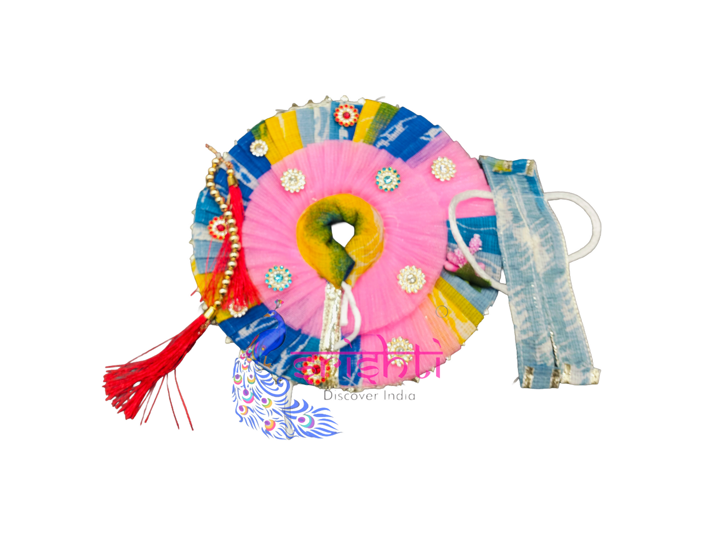 Laddu Krishna Dress-6 Inches - Assorted Colour