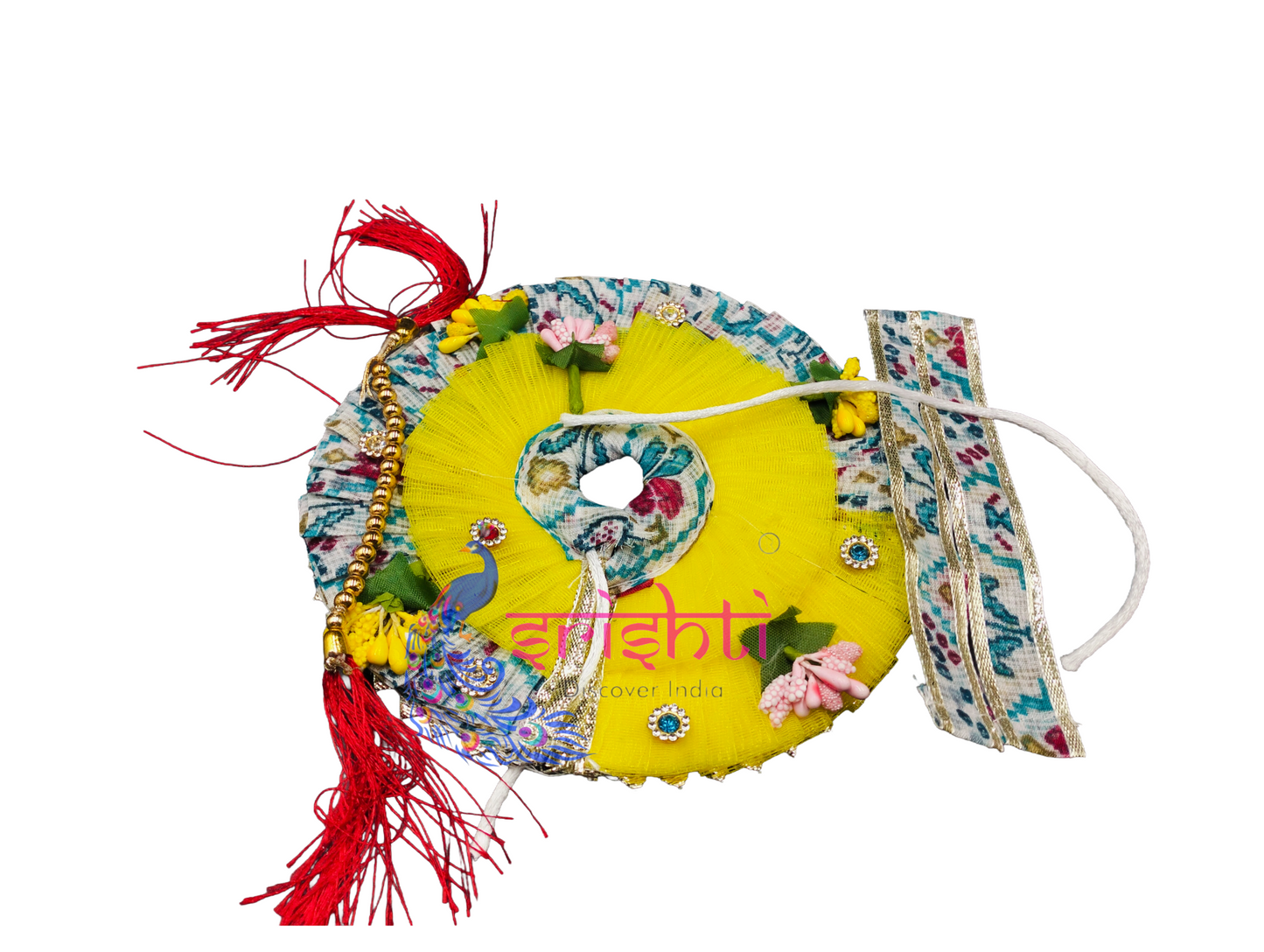 Laddu Krishna Dress-6 Inches - Assorted Colour
