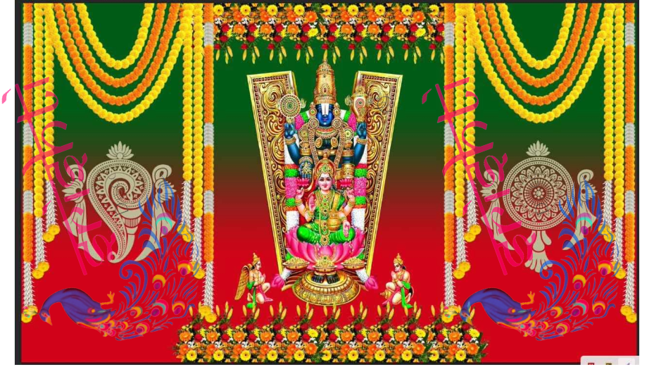 Backdrop cloth-Venkatachalapathy