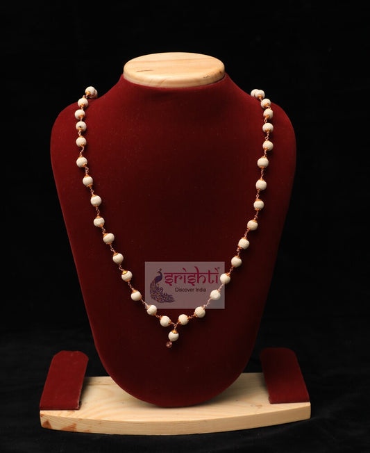 Tulasi Mala Beads with copper thread-54 Beads