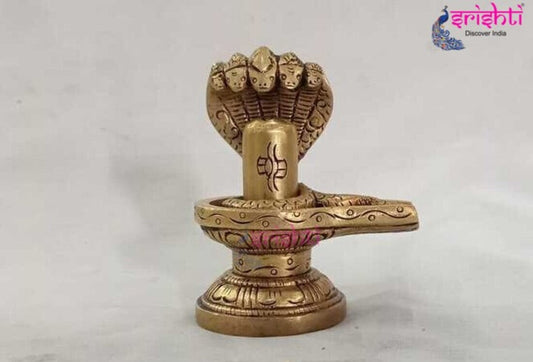 Brass Shivalingam-3.5 Inches