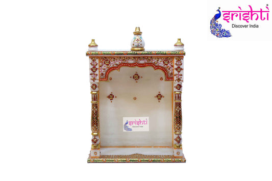 Pure Marble Pooja Mandhir 16 Inches-M01