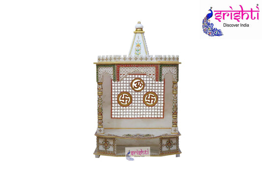 Pure Marble Pooja Mandhir 23.5 Inches-M06