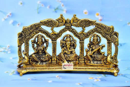 Lakshmi Ganesha Saraswarthi Stand-6.5 Inches