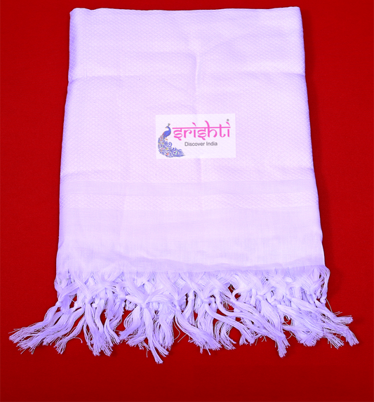 White Premium Cotton/Khadi Towel