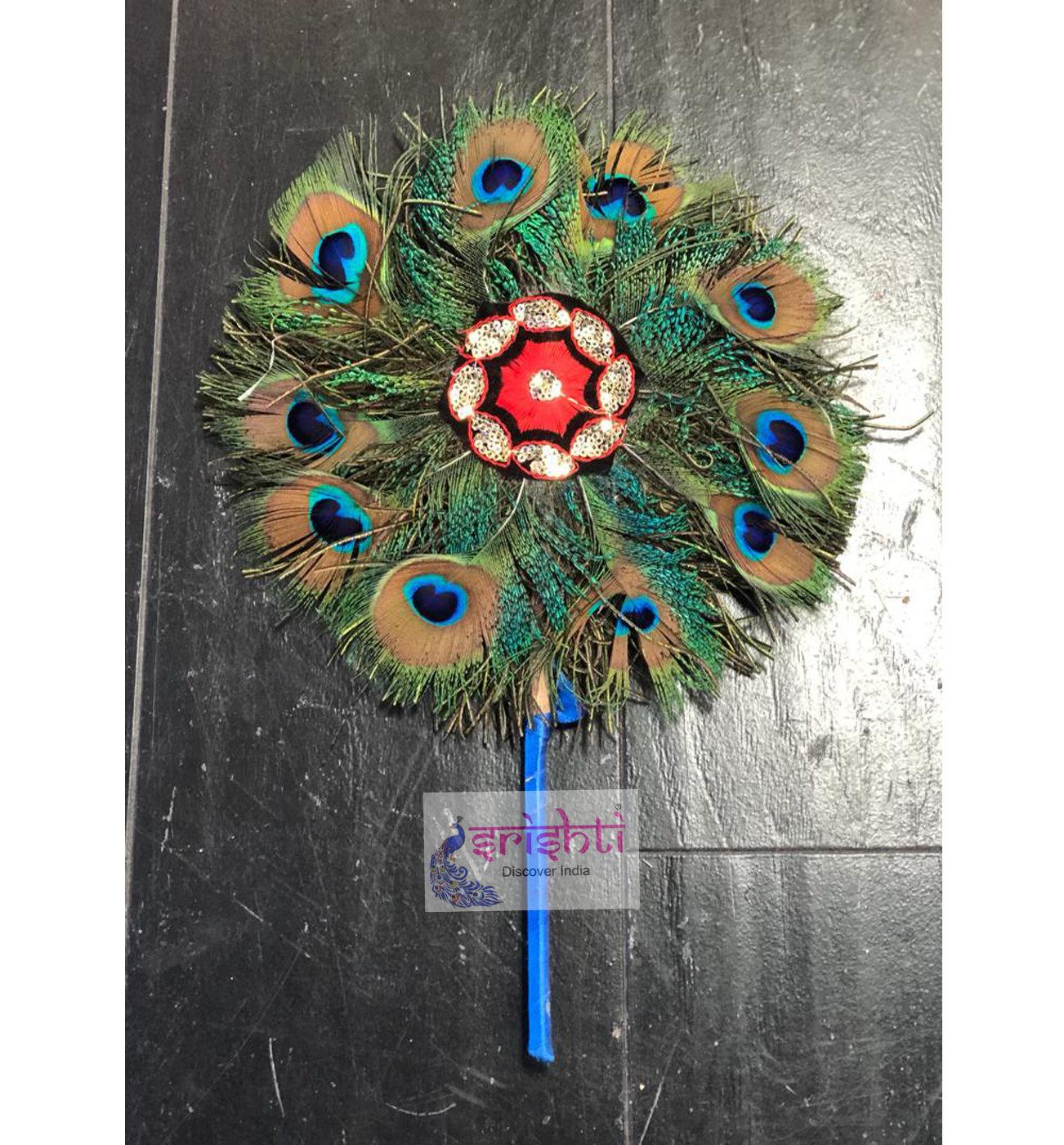 Peacock Feather Fan