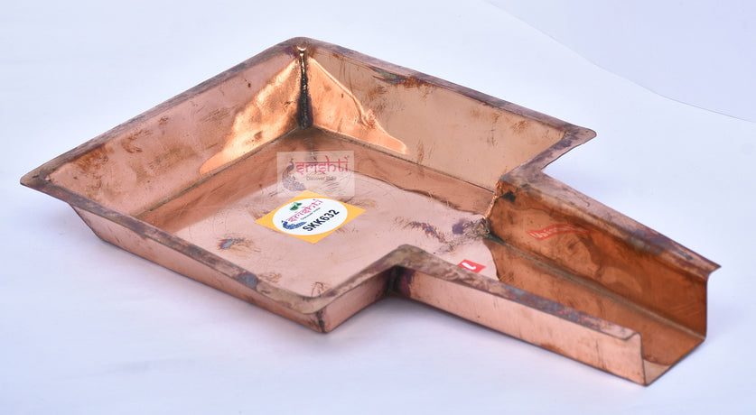 Srishti Custom copper Abhisheka Plate Big