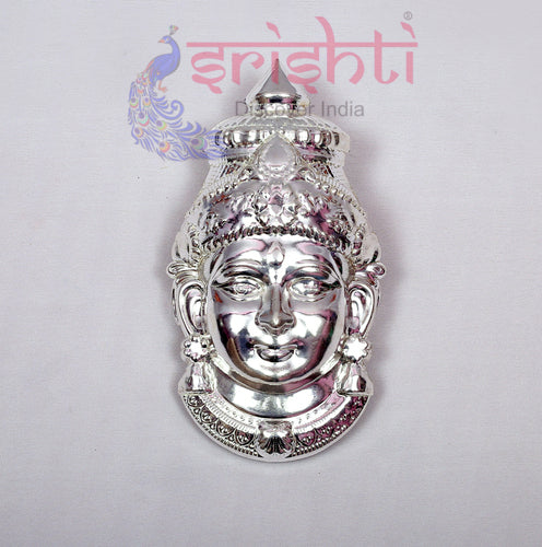 Varalakshmi Goddess Amman Face Stone Work-7.5 Inches