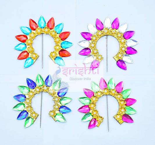 Varalakshmi Goddess Amman Decorative Leaf Crown Assorted -M18