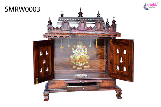 Wooden Pooja Mandir Vishwaroopa Collections-4 Ft-V01