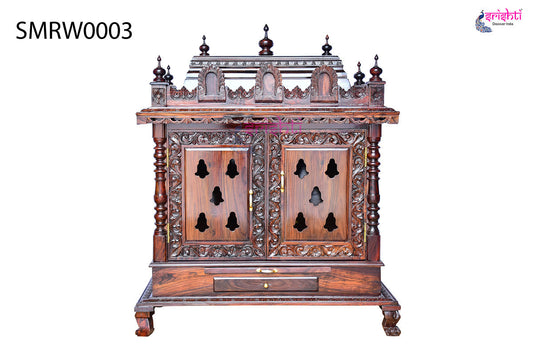 Wooden Pooja Mandir Vishwaroopa Collections-4 Ft-V01