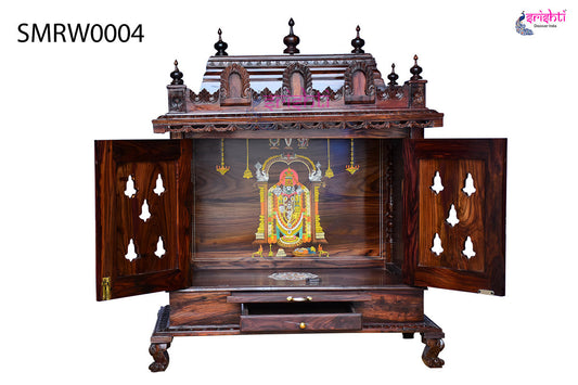 Wooden Pooja Mandir Vishwaroopa Collections-4 Ft-V02
