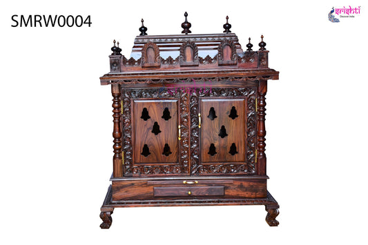 Wooden Pooja Mandir Vishwaroopa Collections-4 Ft-V02
