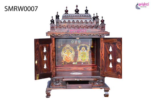 Wooden Pooja Mandir Vishwaroopa Collections-4 Ft-V05