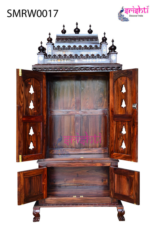 Wooden Pooja Mandir Pushkara Collections-7 Ft-P01