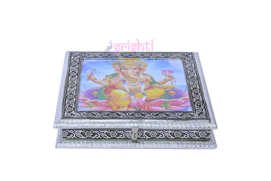 Wooden Designer  Ganesha Dry Fruit Box